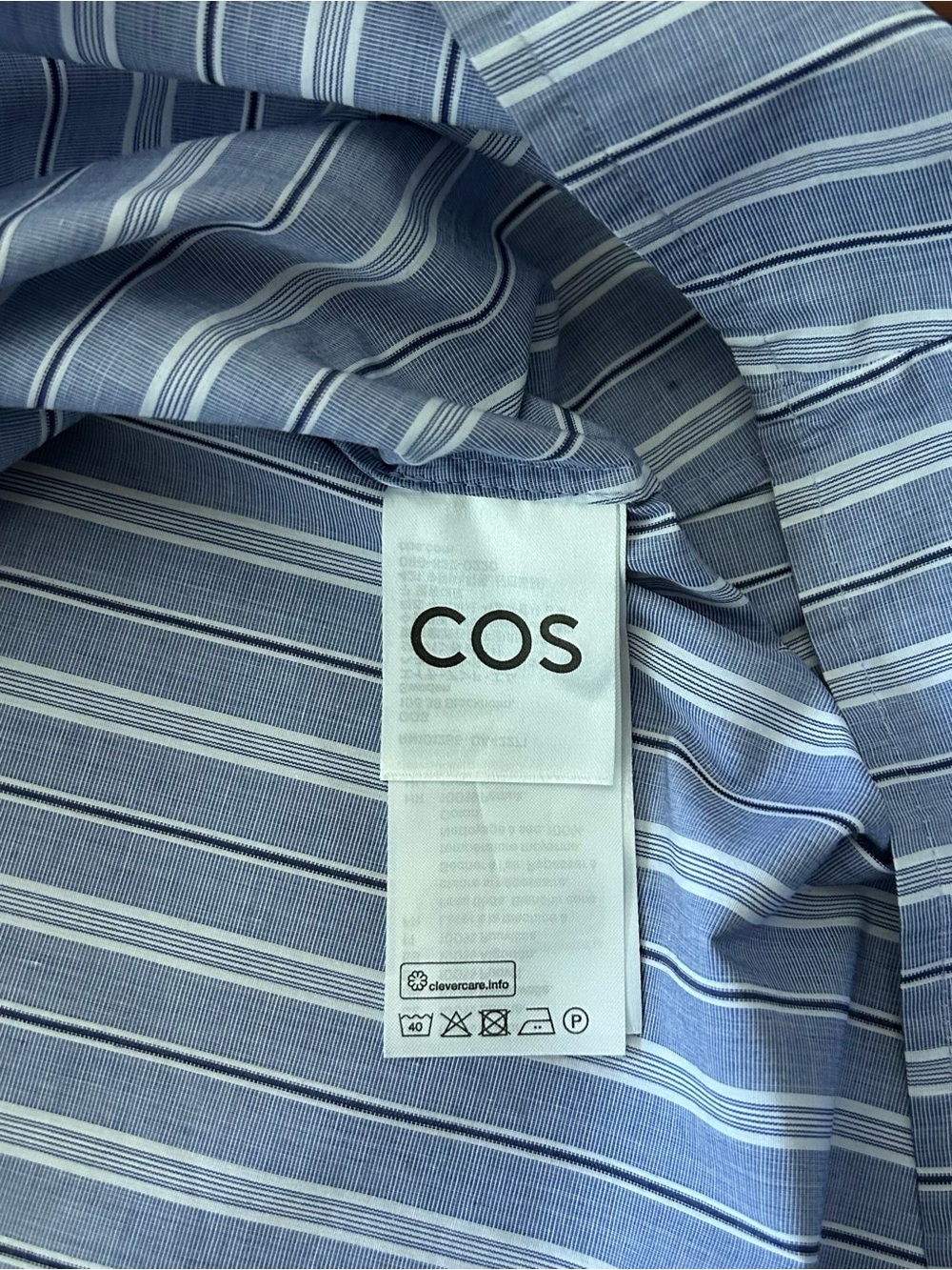COS Pinstriped Cotton Midi Shirt Dress Blue White
Stripe - Women's US 10 / EU 42 - Picture 15 of 16